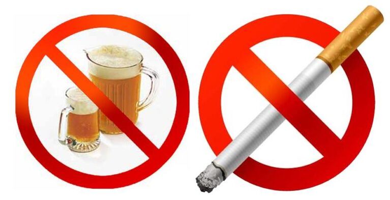 Give up bad habits to prevent varicose veins